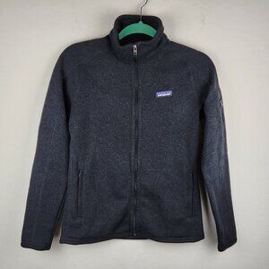 Patagonia Women's Full Zip Better Sweater Fleece Jacket Black sz S *branded*